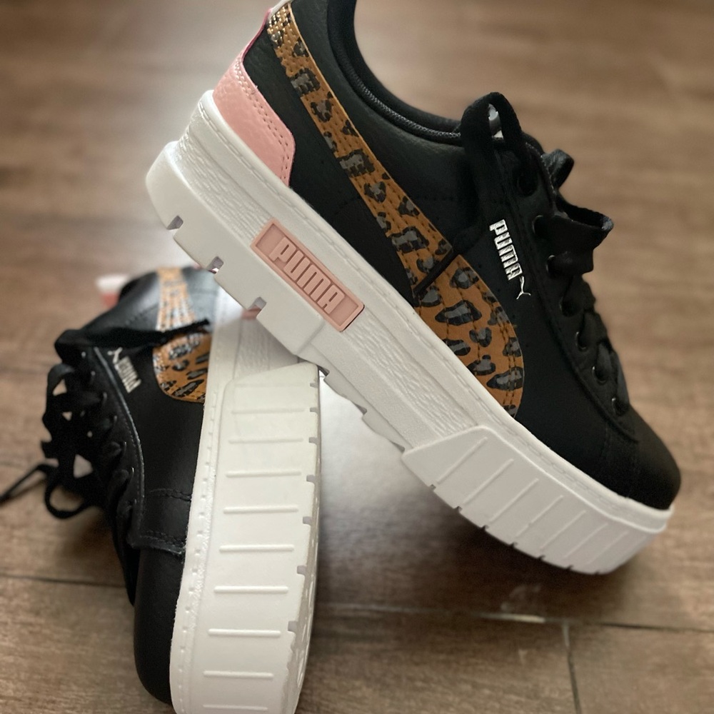 Puma  Wild Leopard Platform Sneakers big kid 5